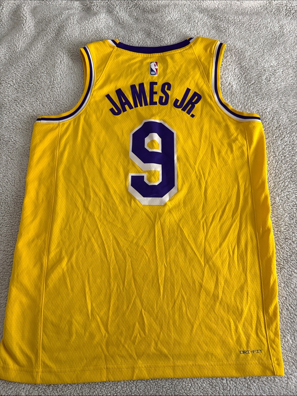 Los Angeles Lakers #9 LeBron (Bronny) James Jr. NBA Nike Swingman Icon Jersey